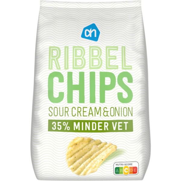AH Ribbelchips Sour Cream en Onion - Albert Heijn