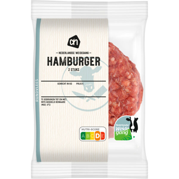 AH Runder Hamburger 2 Stuks - Albert Heijn