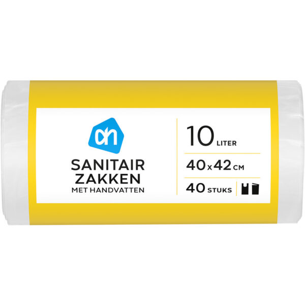 AH Sanitairzakken met handvatten 10 liter - Albert Heijn