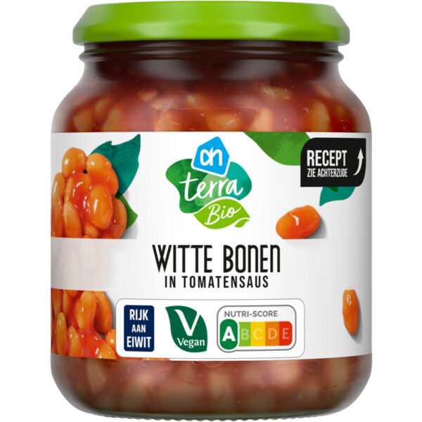 AH Terra Biologisch Witte Bonen in Tomatensaus - Albert Heijn