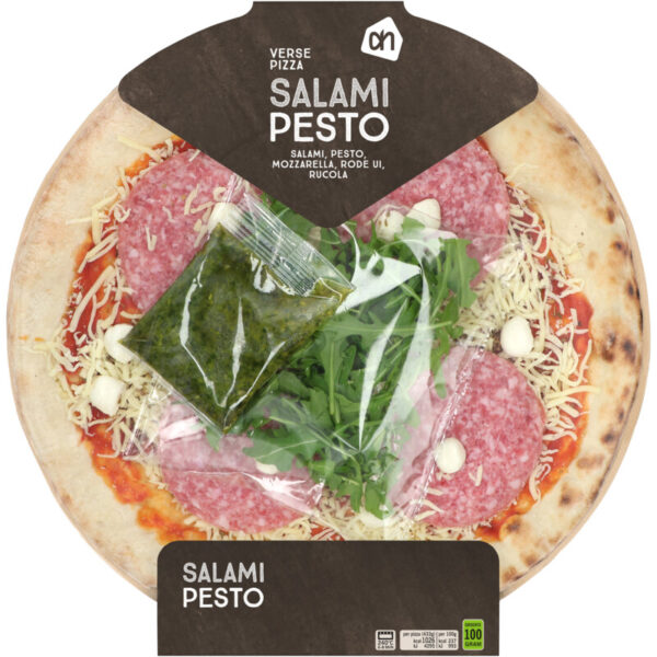 AH Verse Pizza Salami Pesto - Albert Heijn