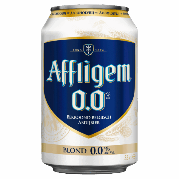 Affligem Blond 0.0 bier blik - PLUS