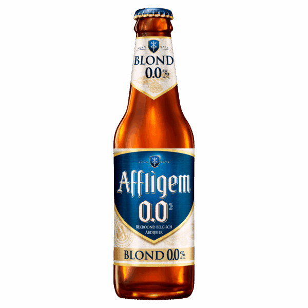 Affligem Blond 0.0 bier fles - PLUS