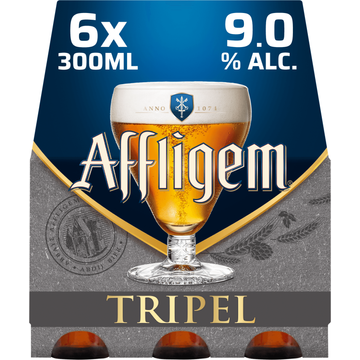 Affligem Tripel Bier Fles 6 x 300ml - JUMBO