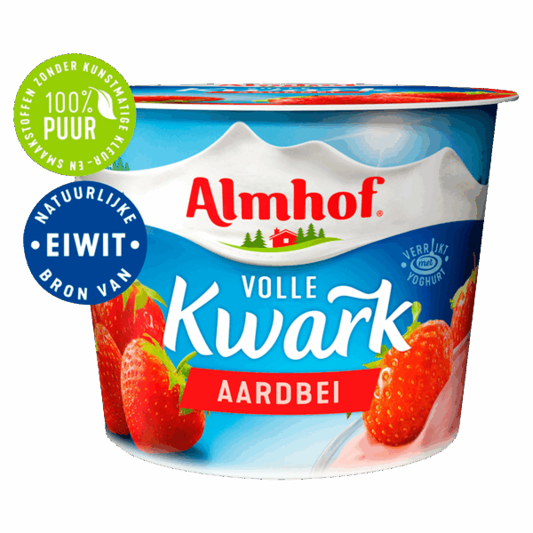 Almhof Volle kwark aardbei - PLUS