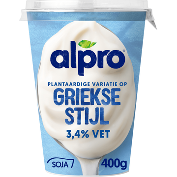Alpro Plantaardige Variatie Op Griekse Stijl Yoghurt 3.4% Vet - JUMBO