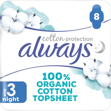 Always Cotton Protection Night Maandverband - JUMBO