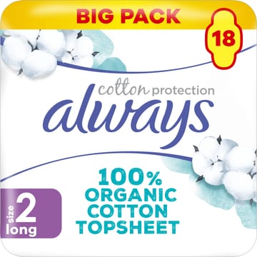 Always Cotton Protection Ultra Long Maandverbanden - JUMBO