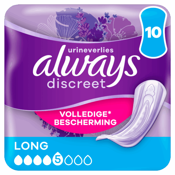 Always Discreet maandverband plus long - PLUS