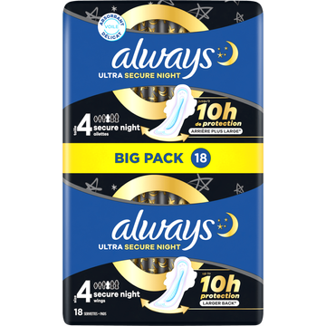 Always Ultra Maandverbanden Secure Night (maat 4) - JUMBO