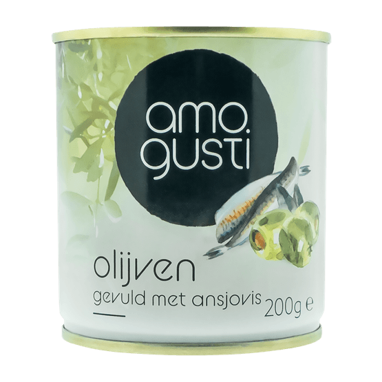 Amogusti Olijven gevuld met ansjovis - Dirk