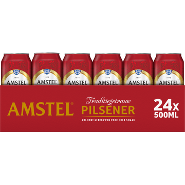 Amstel Pilsener Bier Blik Tray 24 x 500ml - JUMBO