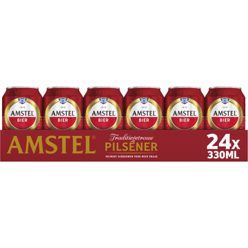 Amstel - Pilsener - Blik - 4 x 6 x 330ML - JUMBO