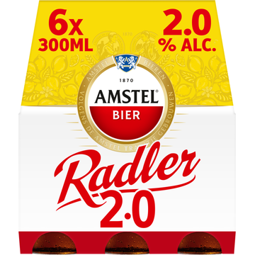Amstel Radler Citroen Bier Fles 6 x 300ml - JUMBO