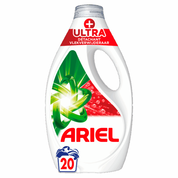 Ariel +Vloeibaar Ultra Vlekverwijderaar 20s - PLUS