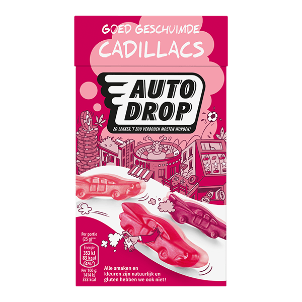 Autodrop Cadillacs goed geschuimd - PLUS