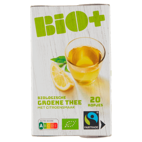 BIO+ Groene thee citroen Fairtrade - PLUS