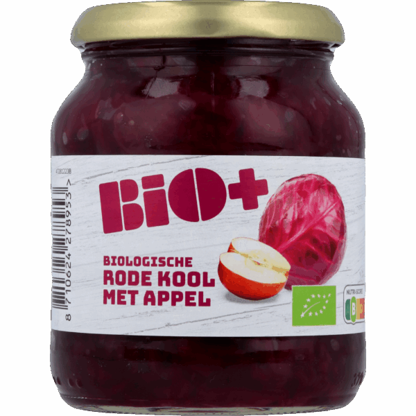 BIO+ Rode kool met appel - PLUS