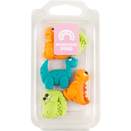 Bakken en versieren Dino decoratie - Dirk