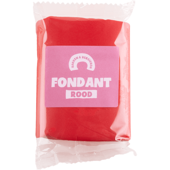 Bakken en versieren Rolfondant rood - Dirk
