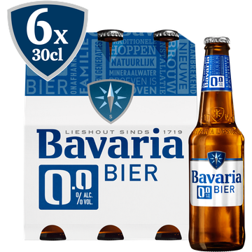 Bavaria - 0.0% Alcoholvrij - Fles - 6 x 300ML - JUMBO