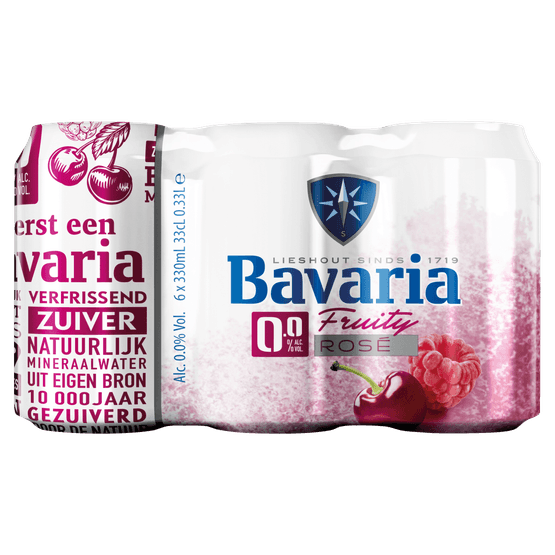 Bavaria Fruity rose bier alcoholvrij - Dirk