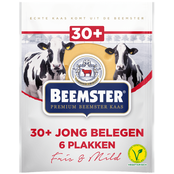 Beemster Kaas jong belegen plakken 30+ - Dirk