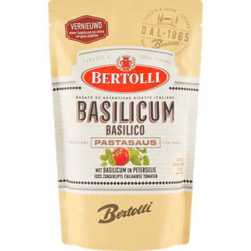 Bertolli Basilicum Pastasaus met Basilicum en Peterselie - JUMBO
