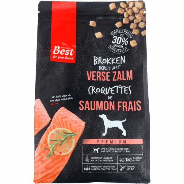 Best For Your Friend Hondenbrokken Zalm - PLUS