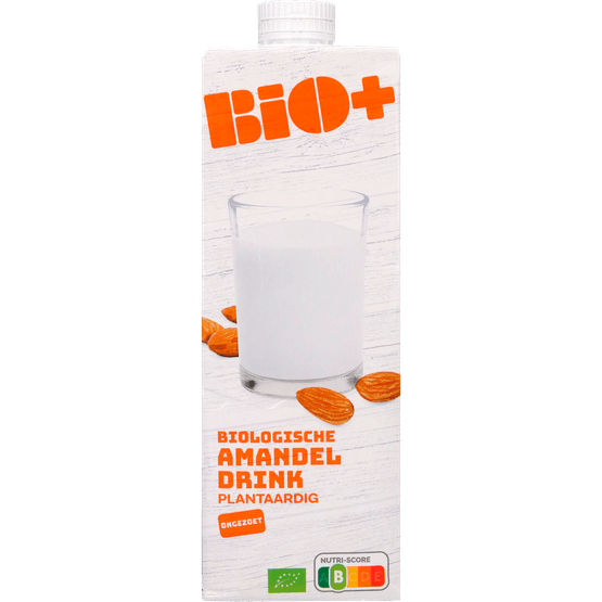 Bio+ Biologische amandeldrink ongezoet plantaardig - Dirk