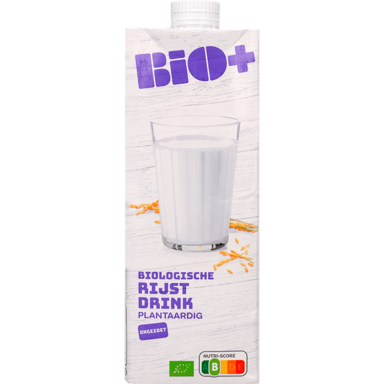 Bio+ Biologische rijstdrink ongezoet plantaardig - Dirk