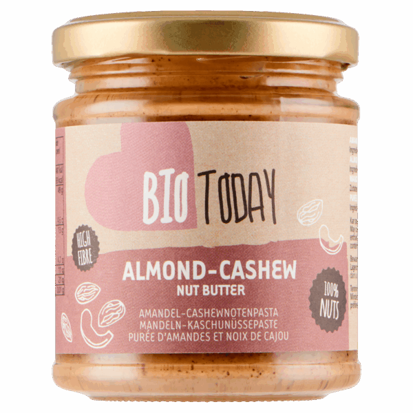 BioToday Amandel-cashewnotenpasta biologisch - PLUS
