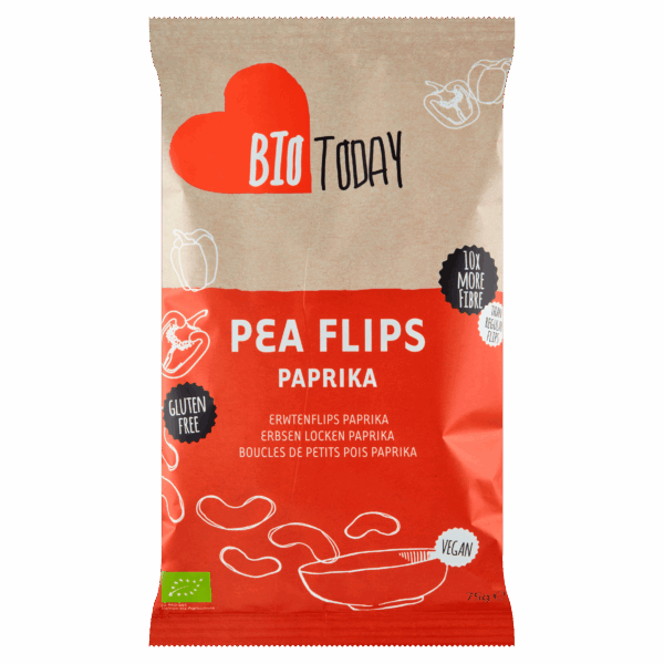 BioToday Pea Flips Paprika - PLUS