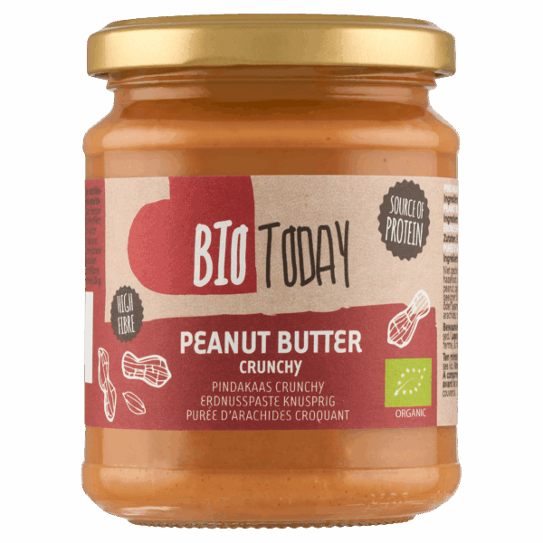 BioToday Pindakaas Crunchy Biologisch - PLUS