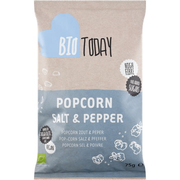 BioToday Popcorn Zout & Peper - JUMBO
