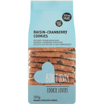 BioToday Rozijnen Cranberrykoeken - JUMBO