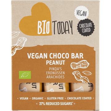 BioToday Vegan Choco Bar Pinda's - JUMBO