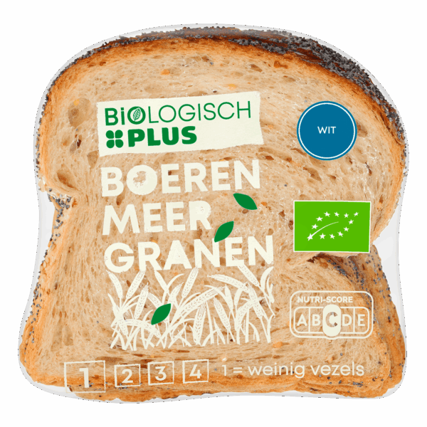 Biologisch PLUS Meergranen Wit Half - PLUS