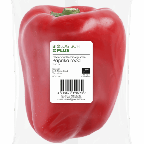 Biologisch PLUS Paprika rood - PLUS