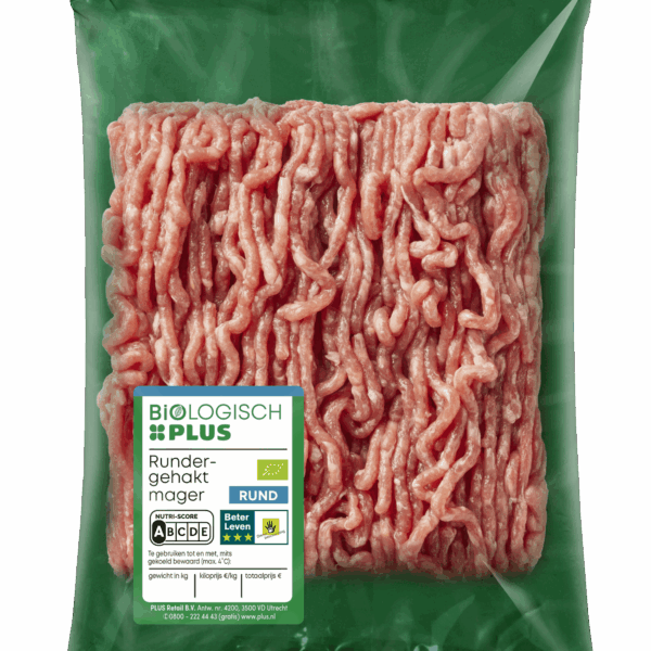 Biologisch PLUS Rundergehakt mager - PLUS