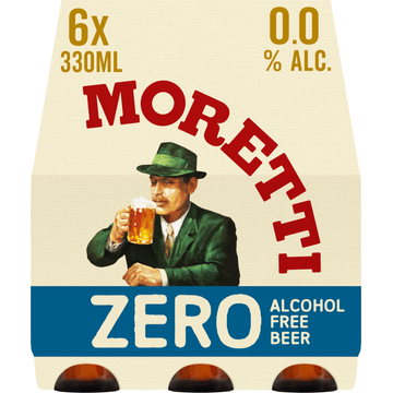 Birra Moretti Zero 0.0 Bier Fles 6 x 300ml - JUMBO