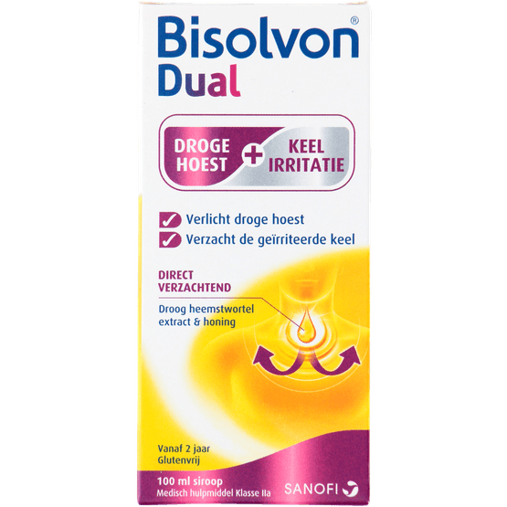 Bisolvon Dual siroop droge hoest - Dirk