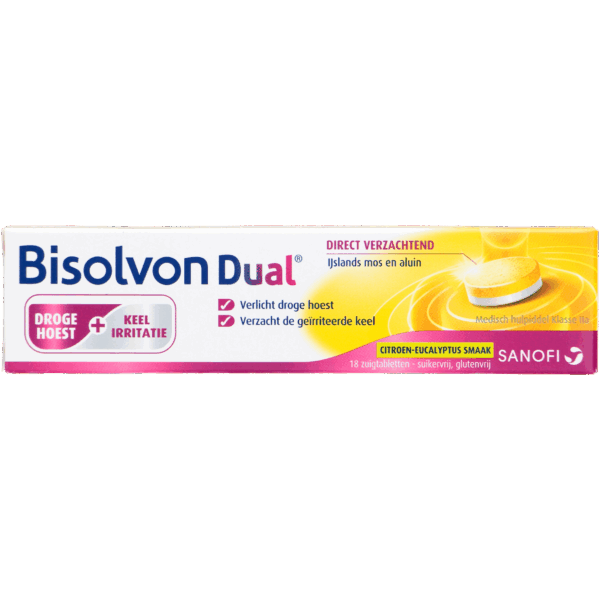 Bisolvon Dual zuigtabletten vanaf 6 jaar - PLUS
