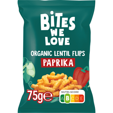BitesWeLove Flip Its Paprika Lentil Puffs - JUMBO