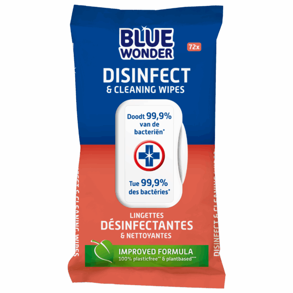 Blue Wonder Desinfectie reiniger doekjes - PLUS