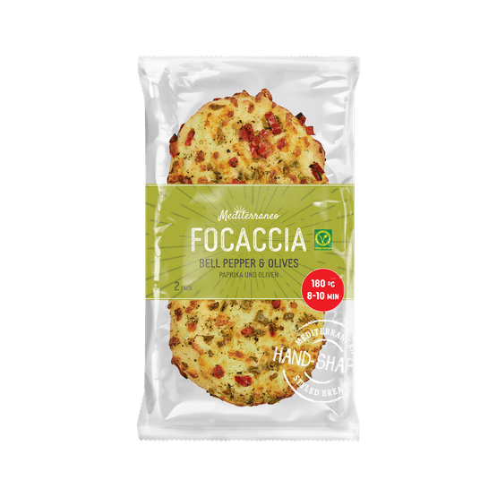 Boboli Duo focaccia paprika en olijf - Dirk
