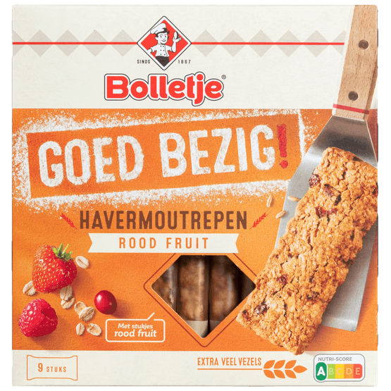 Bolletje Goed bezig stevige reep rood fruit - Dirk