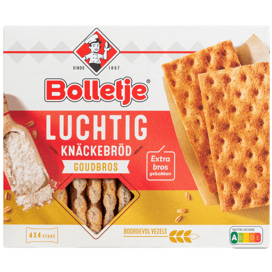 Bolletje Knackebrod luchtig goudbros - Dirk