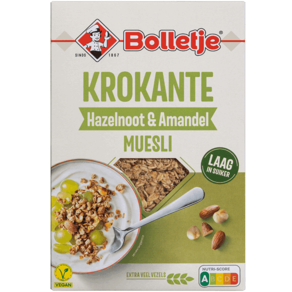 Bolletje Krokante Muesli Hazelnoten Amandelen - PLUS