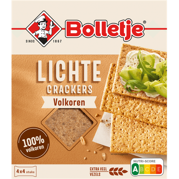 Bolletje Lichte Crackers Volkoren 4 x 4 Stuks - JUMBO